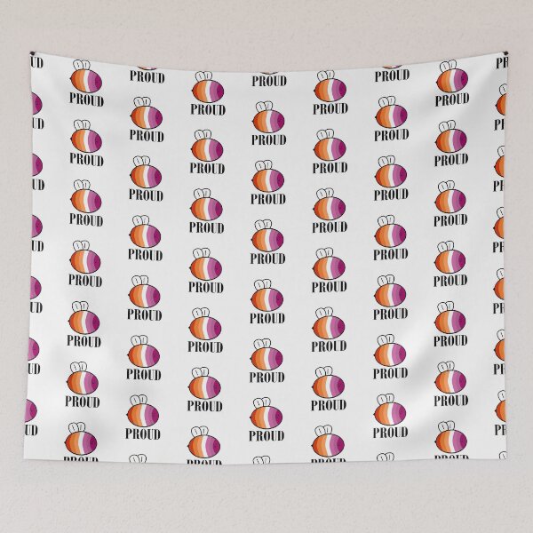 Item preview, Bee Proud Lesbian Flag designed and sold by alrightlilbitty.