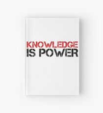 Knowledge Is Power Cool Quote Political Inspirational Hardcover Journal