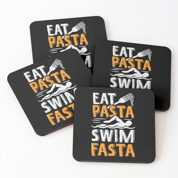 Item preview, Eat Pasta Swim Fasta Swimming Swimmer Gift designed and sold by Marcid95.