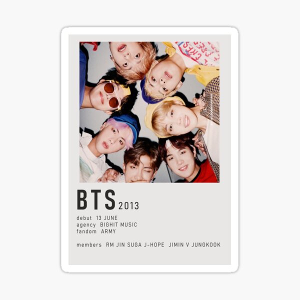 Artikel-Vorschau von BTS Alternatives minimalistisches Poster, designt und verkauft von kpopular studios.