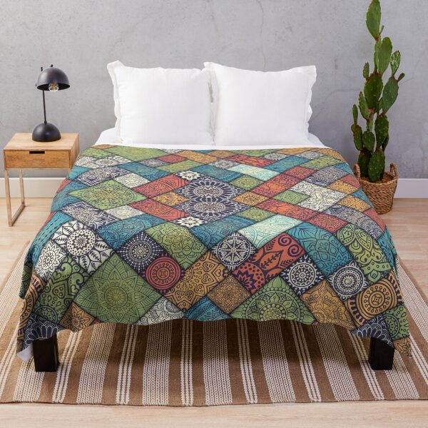 Item preview, Flowy Floral Throw blankets, throw pillows, t-shirts and many more designed and sold by hellonitish.