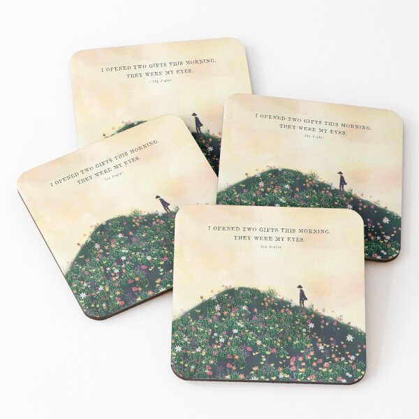 Item preview, I Opened Two Gifts This Morning They Were My Eyes Flower Field Painting designed and sold by Kristen Glanzmann.