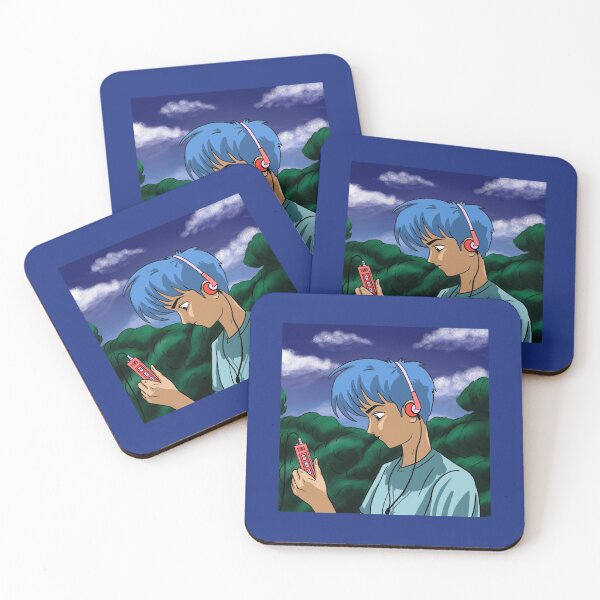 Item preview, Kawaii Handsome Anime Music Lover Boy With Headphones  designed and sold by Funwithmusic.