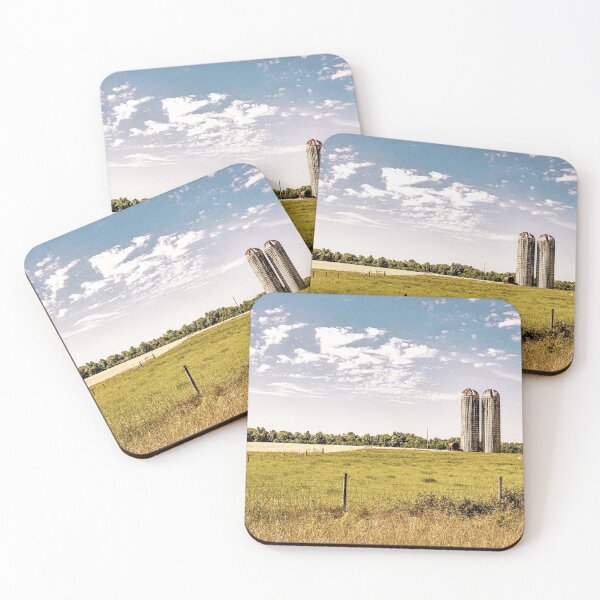 Item preview,  Agriculture Silos in a Field designed and sold by GestaltImagery.