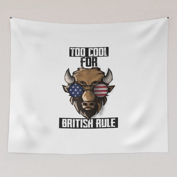 Item preview, too cool for british rule designed and sold by SOCIE- TEE.