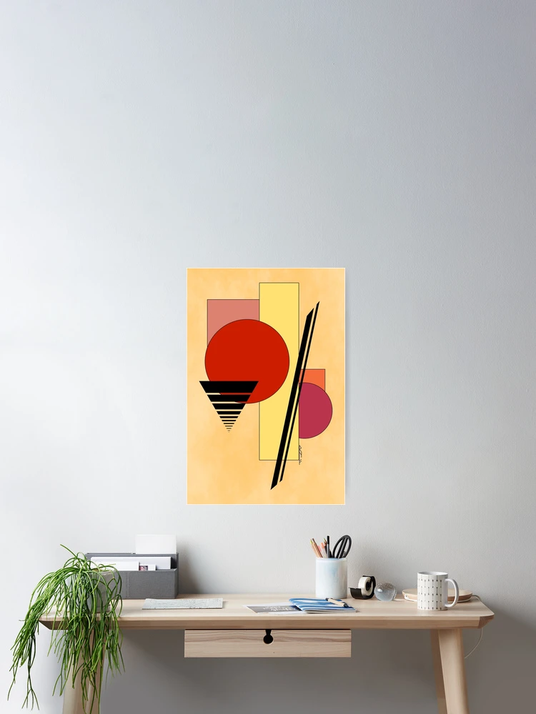 Thumbnail 2 of 3, Poster, Abstract Shapes designed and sold by Azure Lion Productions.