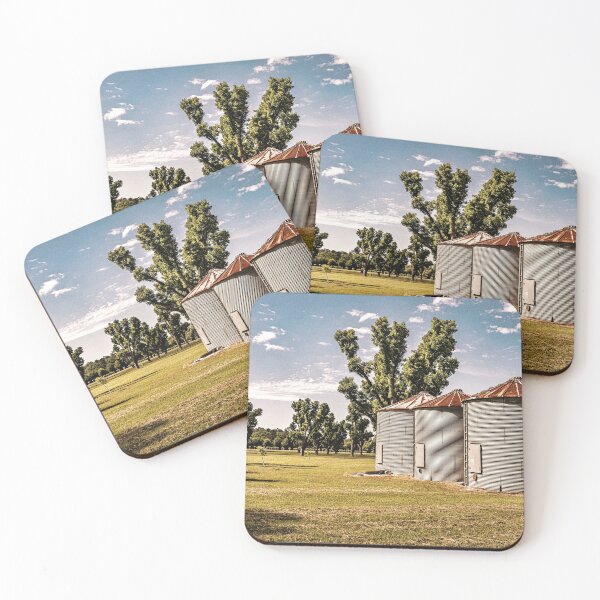 Item preview,  Agriculture Silos in a Field designed and sold by GestaltImagery.