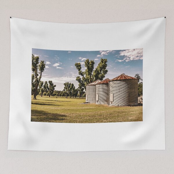 Item preview,  Agriculture Silos in a Field designed and sold by GestaltImagery.