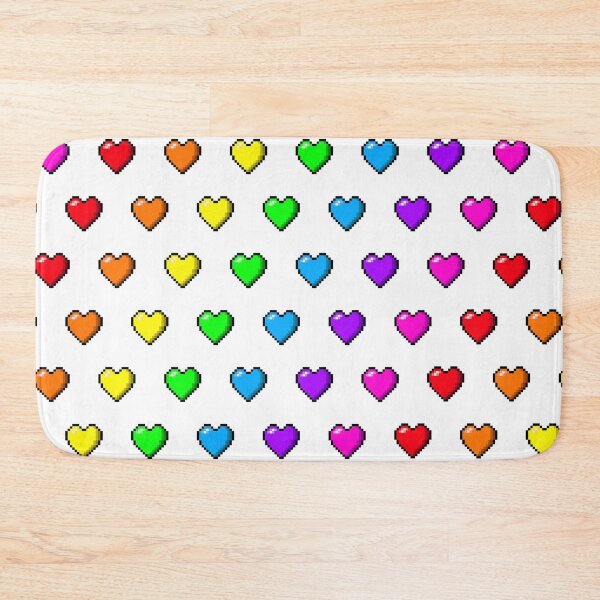Item preview, GAY PRIDE PIXEL HEART PATTERN designed and sold by MysticPotato.