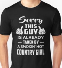 Entschuldigung Dieser Typ wird von einem Smokin Hot Country Girl genommen Slim Fit T-Shirt