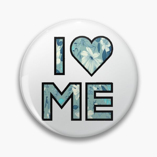 Item preview, I Love Me - Blue Floral - Demi Lovato Inspired designed and sold by Lovatic-Designs.