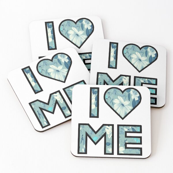 Item preview, I Love Me - Blue Floral - Demi Lovato Inspired designed and sold by Lovatic-Designs.
