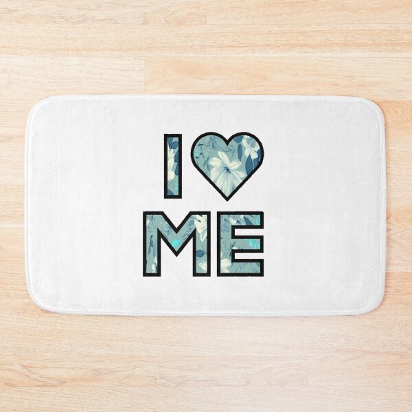 Item preview, I Love Me - Blue Floral - Demi Lovato Inspired designed and sold by Lovatic-Designs.