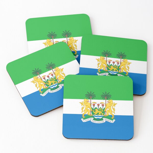 Item preview, Sierra Leone Flag Gifts, Masks, Stickers & Products (GF) designed and sold by mpodger.