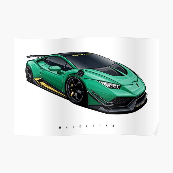 Poster Lamborghini Huracan Redbubble