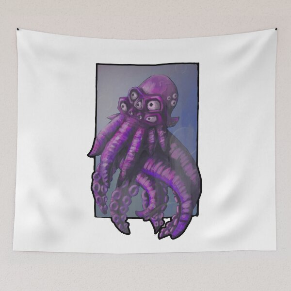 Item preview, Copy of Cute Tentacle Monster with bg designed and sold by theZcreations.
