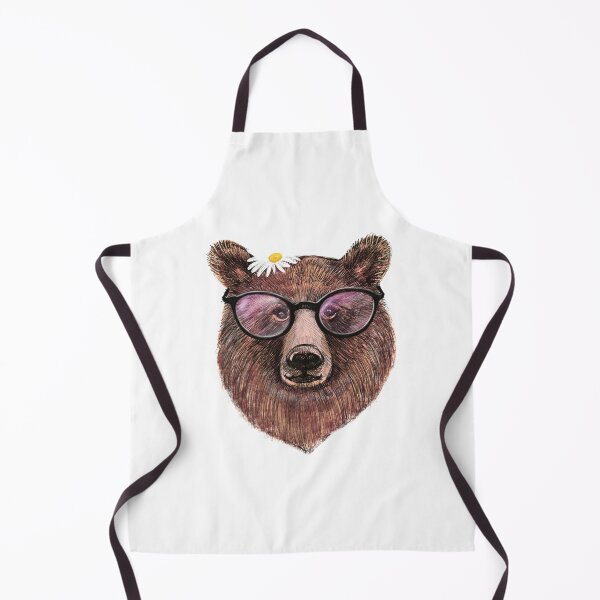 Item preview, Bear head with glasses designed and sold by LiliyaSavelieva.