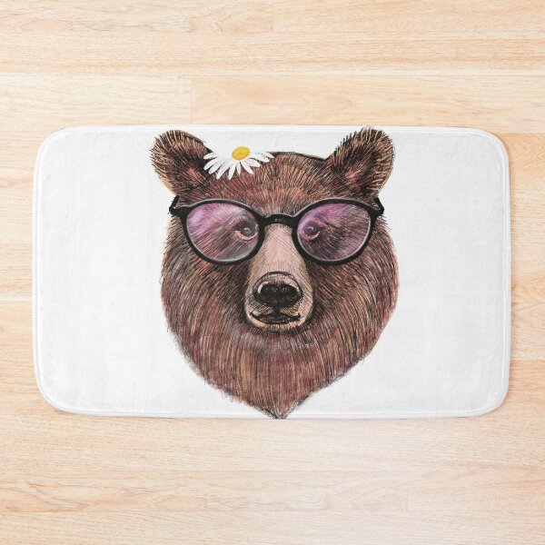 Item preview, Bear head with glasses designed and sold by LiliyaSavelieva.