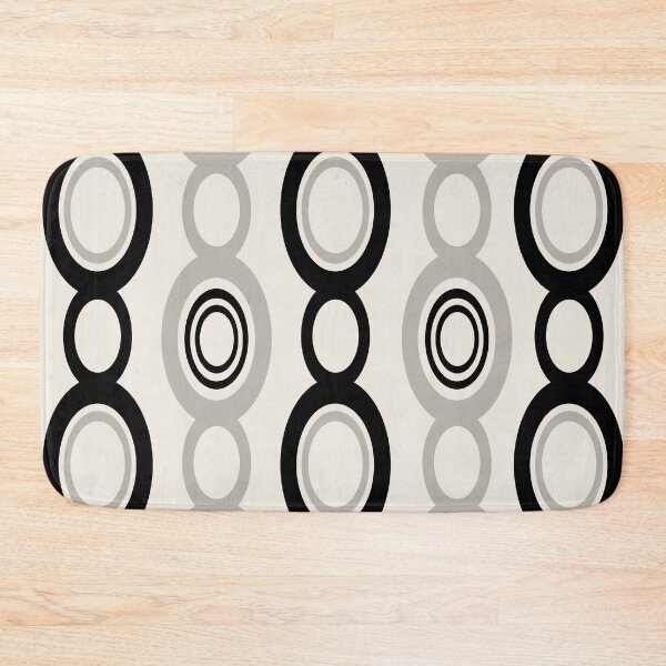 Item preview, Mid Century Modern Chain Links Black Tan Gray designed and sold by thepixelgarden.