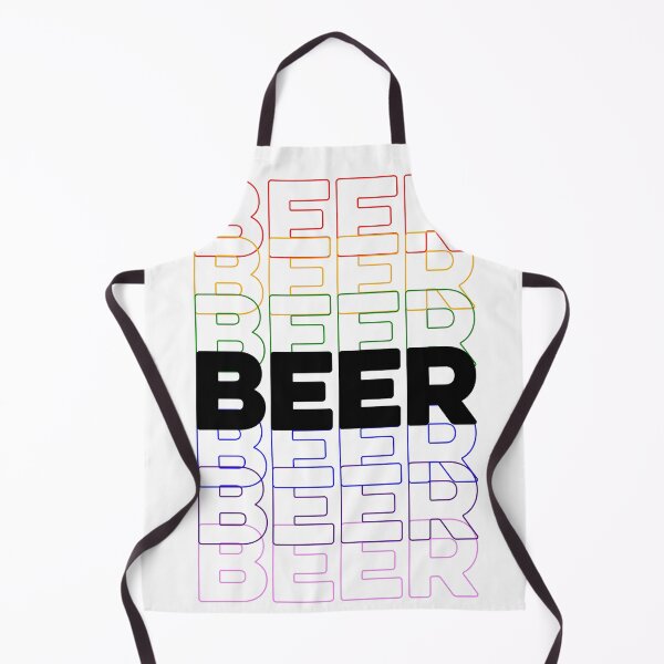 Item preview, Beer, Repeating Rainbow Colorful Text designed and sold by The Princess Saves Herself.