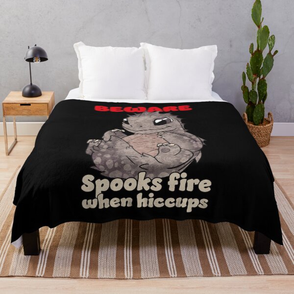 Item preview, Beware spooks fire when hiccups cute baby dragon designed and sold by FalkDania.