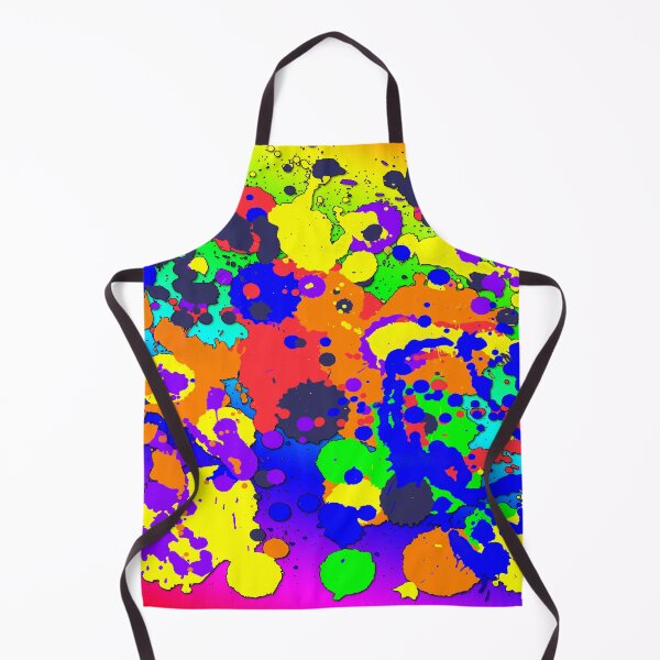 Item preview, Rainbow Splatters on a Rainbow Background designed and sold by LaRoach Digital Arts.
