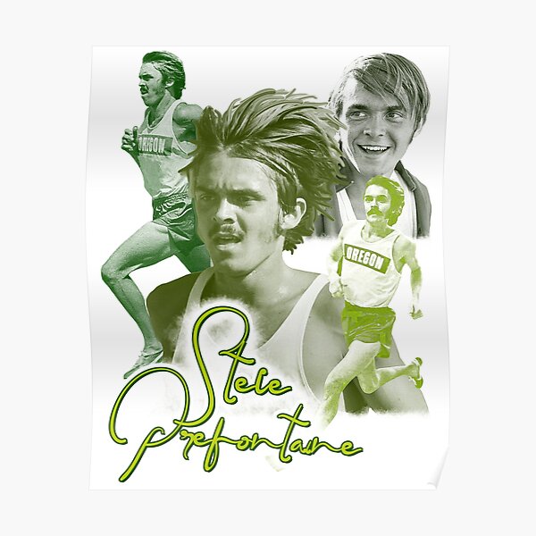 Retro Steve Prefontaine Tribute  Poster