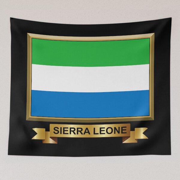Item preview, Sierra Leone Flag Gifts, Masks, Stickers & Products (N) designed and sold by mpodger.