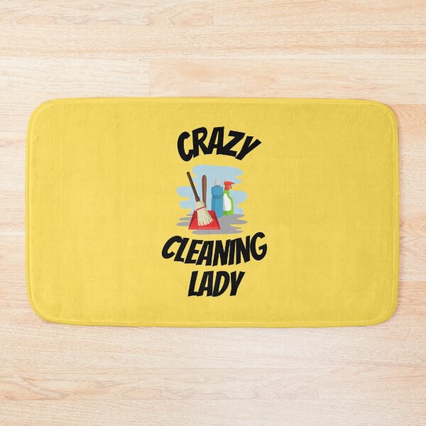 Item preview, Crazy Cleaning Lady Cleaning Supplies Broom and Dustpan Fun designed and sold by SavvyCleaner.