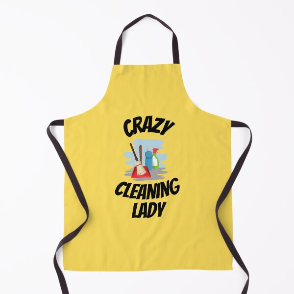 Item preview, Crazy Cleaning Lady Cleaning Supplies Broom and Dustpan Fun designed and sold by SavvyCleaner.