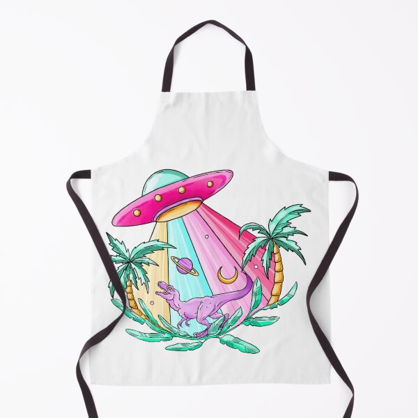 Item preview, Surreal UFO and purple dinosaur scene designed and sold by Designs Of all kinds.