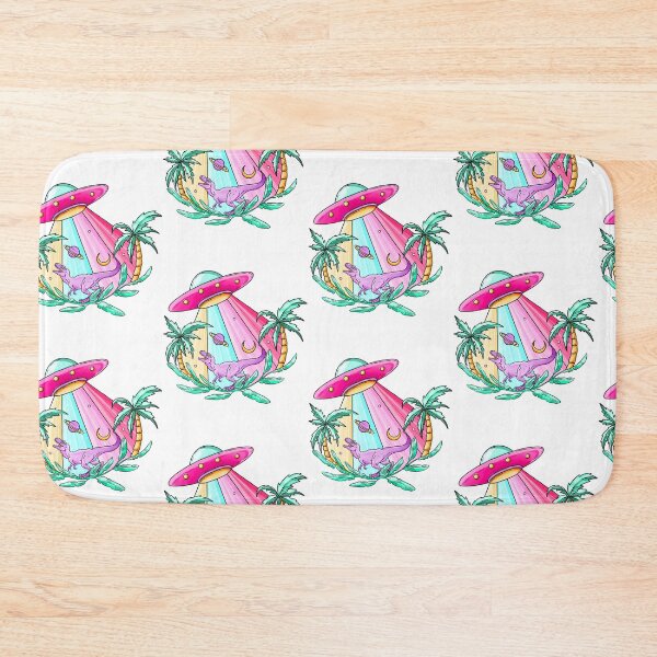 Item preview, Surreal UFO and purple dinosaur scene designed and sold by Designs Of all kinds.