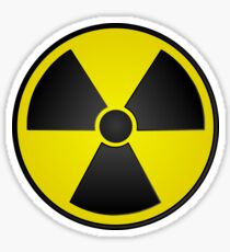 Radioactive Fallout Symbol Nerd Sticker