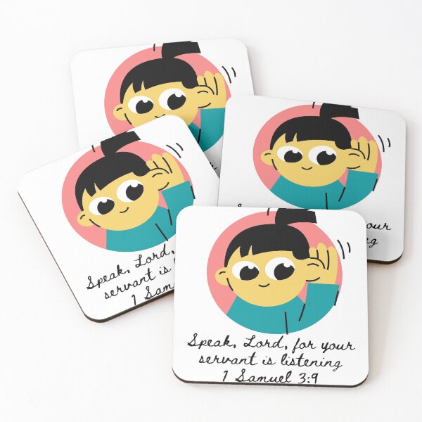 Item preview, 1 Samuel 3:9| Speak Lord | Listening Girl designed and sold by LoveGen.