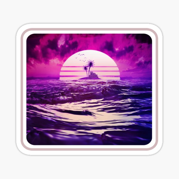 Retro travel holidays Sticker