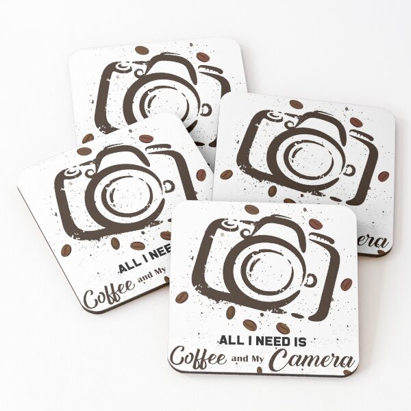 Item preview, All I Need is Coffee and My Camera - Funny Cute Photographer lovers gift. designed and sold by ALITOPRINCE.