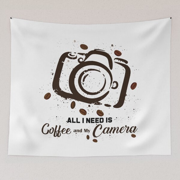 Item preview, All I Need is Coffee and My Camera - Funny Cute Photographer lovers gift. designed and sold by ALITOPRINCE.