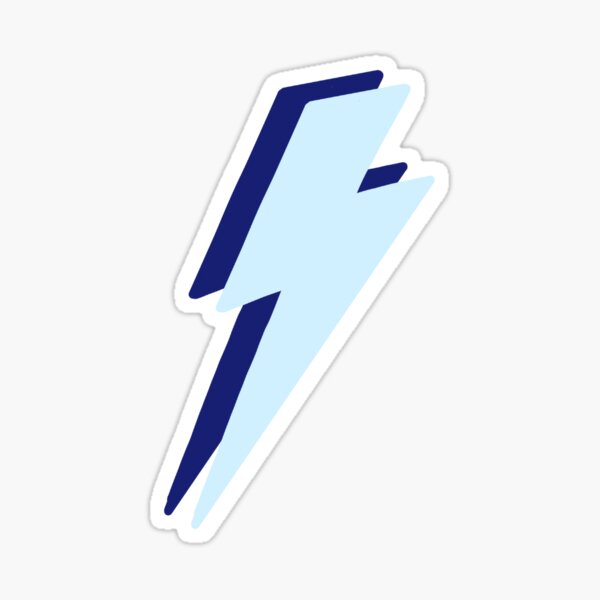 Double Lightning Bolt Stickers for Sale | Redbubble