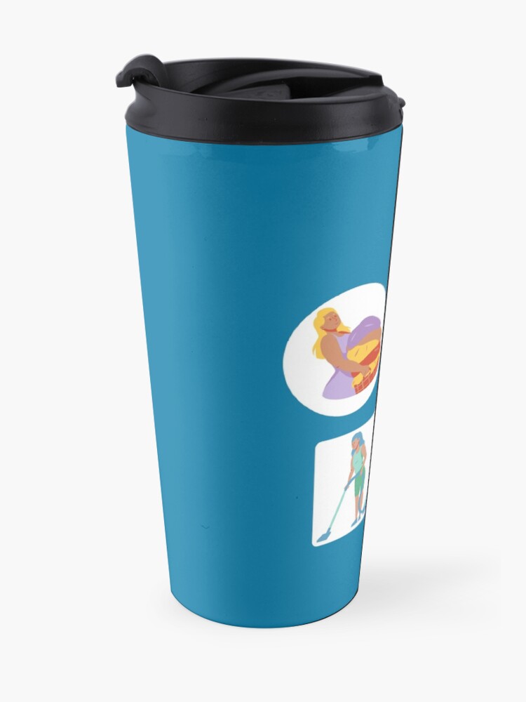 Alternate view of It's the Little Things Cleaning Lady Housekeeping Vacuuming Travel Mug