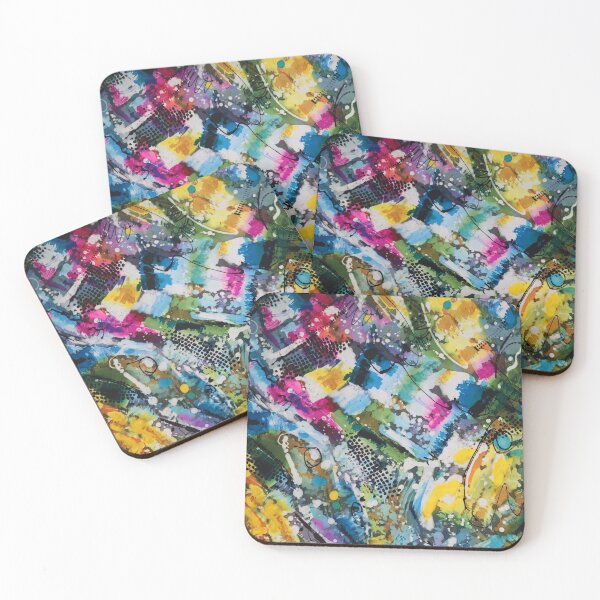 Item preview, Batik Painterly Abstract in Luminous Colors designed and sold by Leslie Rogers Todder.