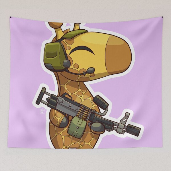 Item preview, Friendly Giraffe designed and sold by Under-Radar-Art.