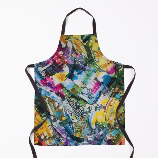Item preview, Batik Painterly Abstract in Luminous Colors designed and sold by Leslie Rogers Todder.