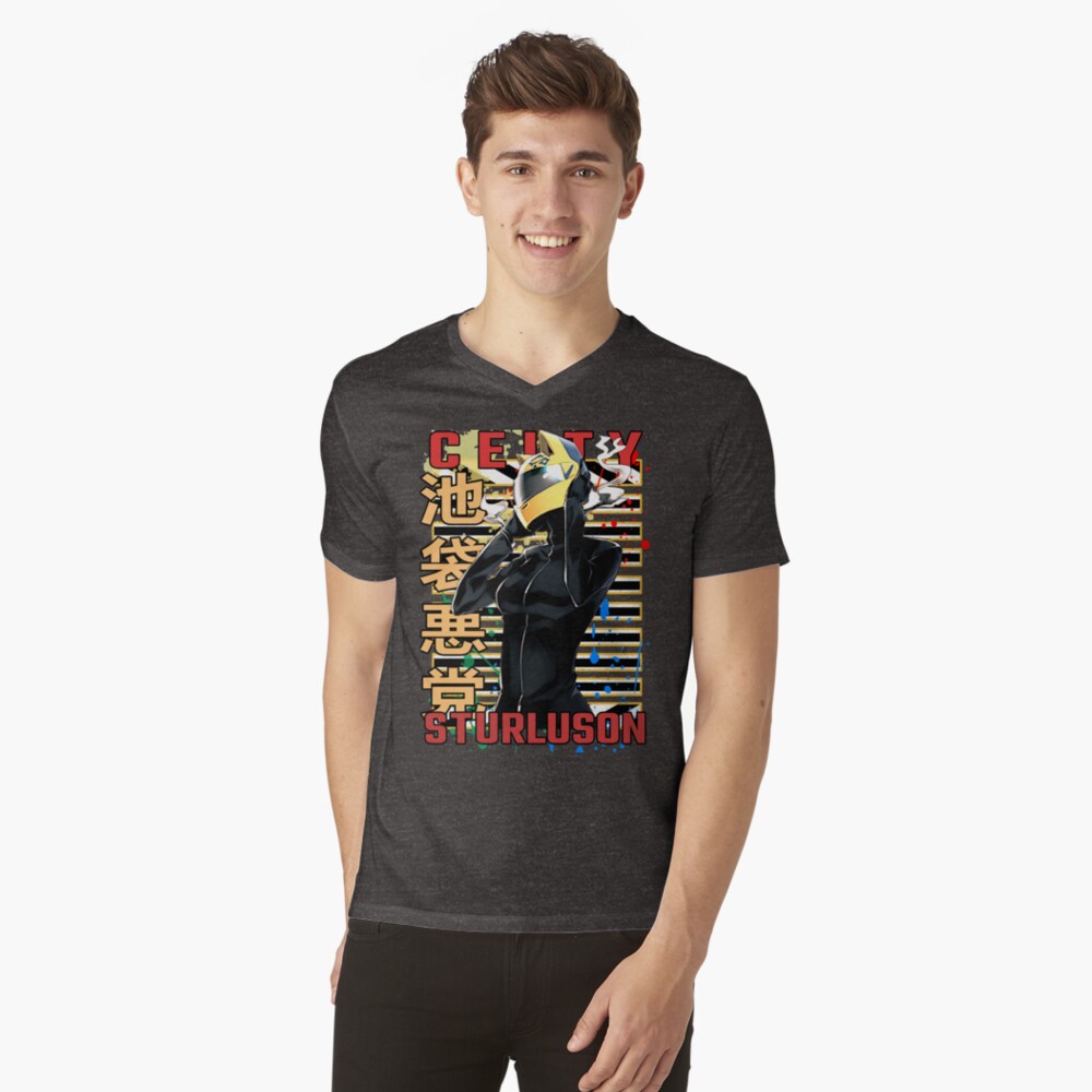 Aperçu de l'œuvre T-shirt col V créée et vendue par rowenanime.