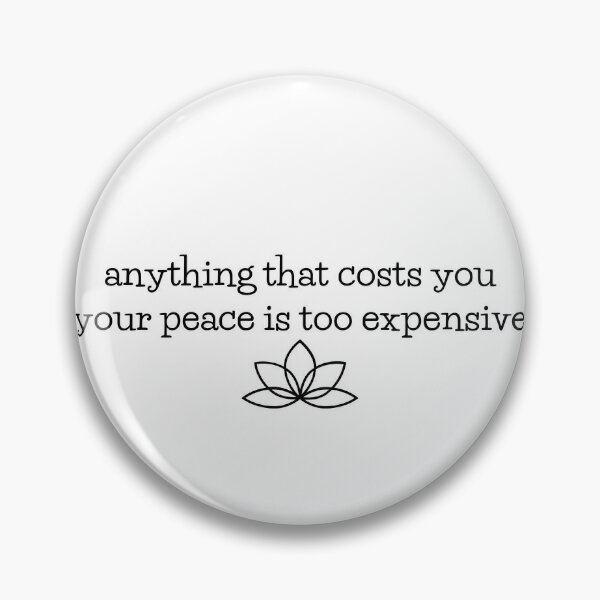 Positive Quotes/Good Karma Don't Take Revenge Pin for Sale by Lisa Graham