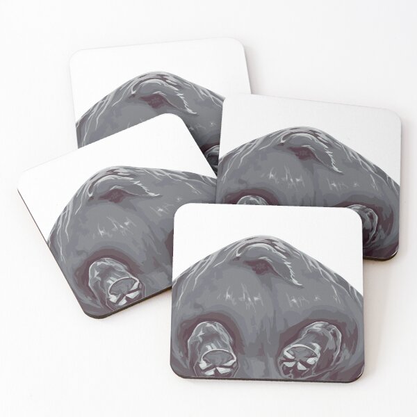 Item preview, Hippo butt, large print white edition designed and sold by bye-then.