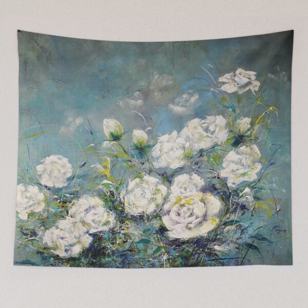 Aperçu de l'œuvre roses blanches créée et vendue par Kristine-Kristi Kasak.