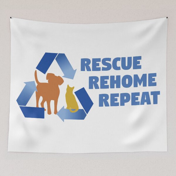 Item preview, Rescue, Rehome, Repeat - Dog & Cat designed and sold by MSwiftDesigns.