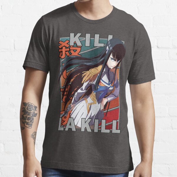 Satsuki Kiryuin Kill La Kill Kiru Ra Kiru Cool Anime Retro Color Stripe Design T T Shirt 7248