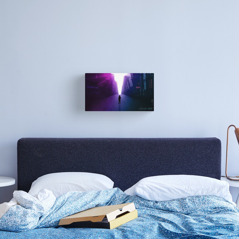 City road to a brighter future Canvas Print