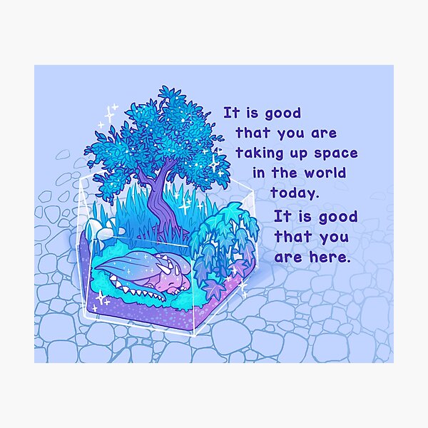 Item preview, "It Is Good That You Are Taking up Space" Little Dragon Terrarium designed and sold by thelatestkate.